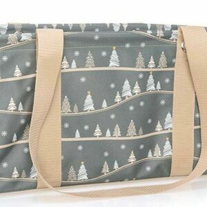 Thirty one Gray and Tan medium utility Tote.